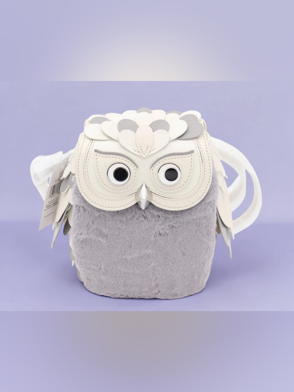 Kate Spade Hoot Gray 3D Owl Crossbody Bag & Dustbag  KE579 Limited Edition NWT